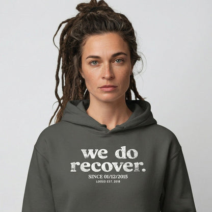 We Do Recover Since Recovery Hoodie close-up view (view 12)