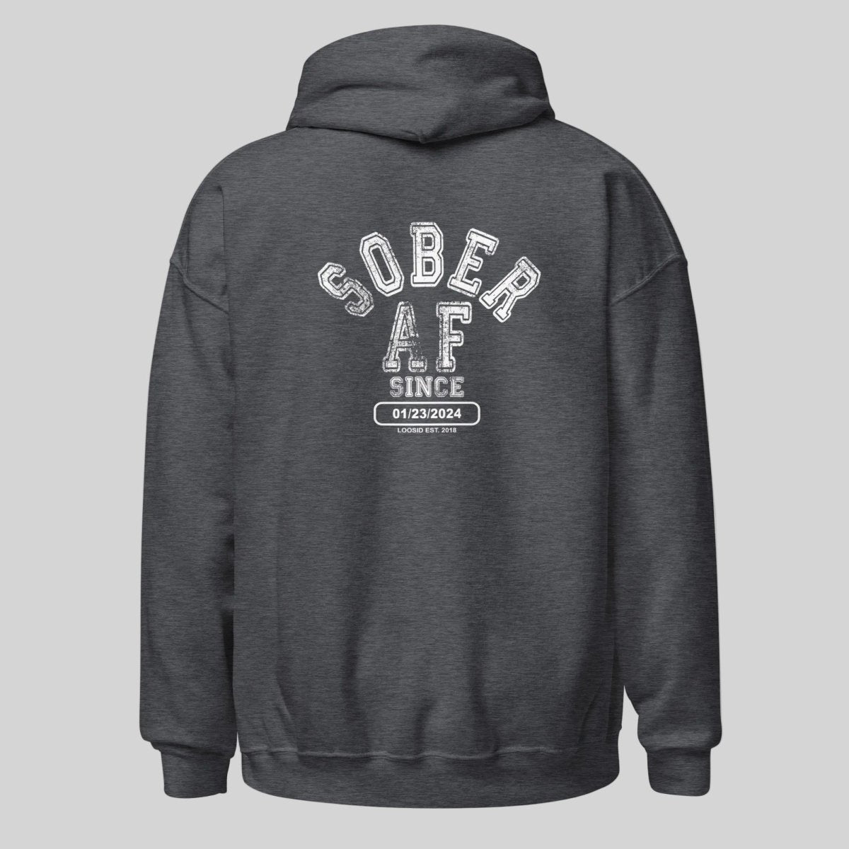 Sober AF Recovery Hoodie lifestyle view (view 15)