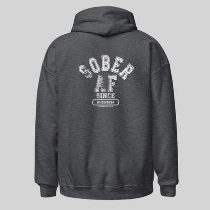Sober AF Recovery Hoodie lifestyle view (view 15)