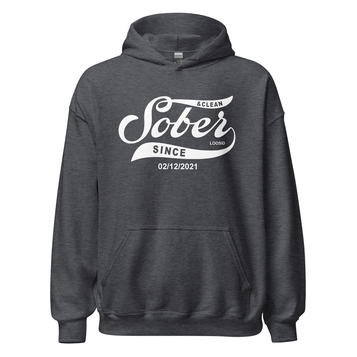 Recovery hoodie with bold lettering and meaningful details