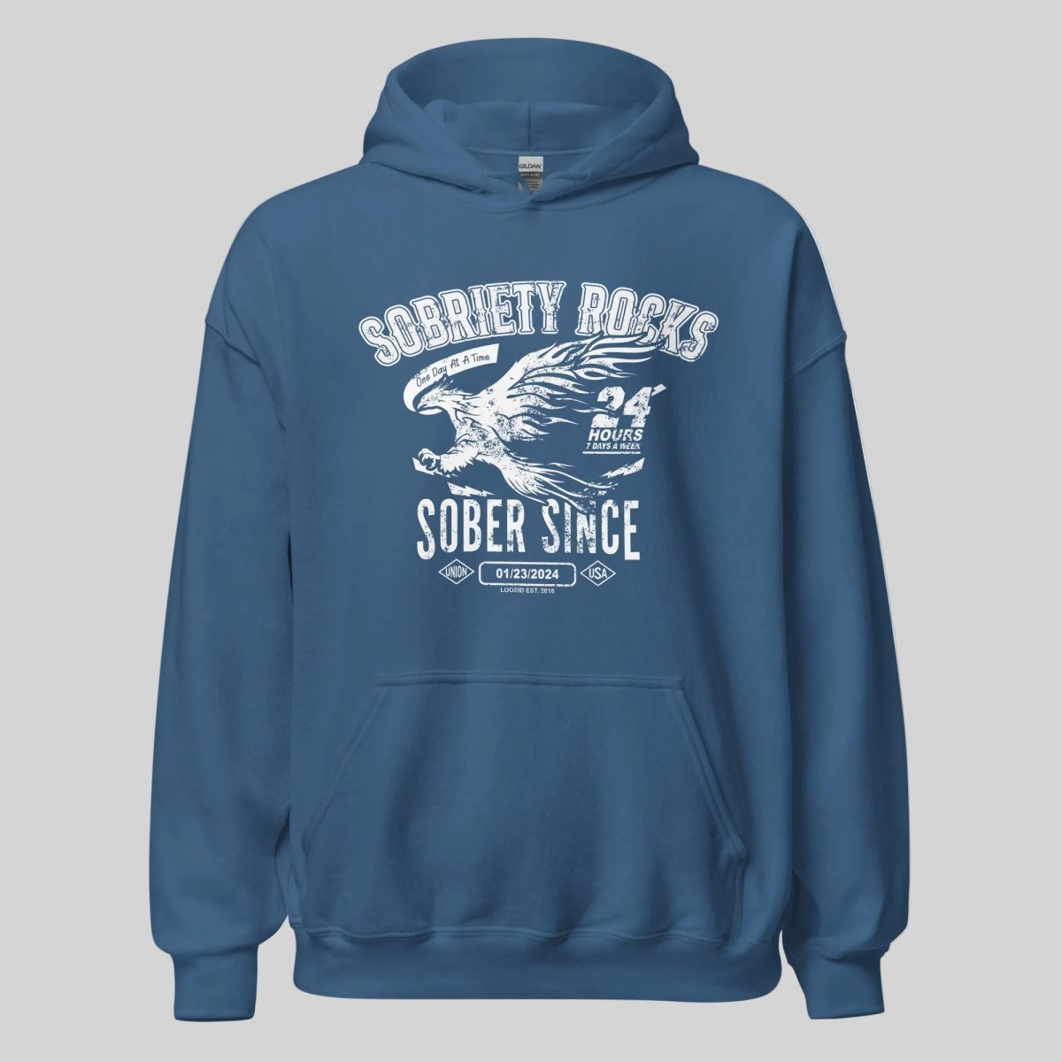 Sober Since Recovery Hoodie graphic detail (view 24)
