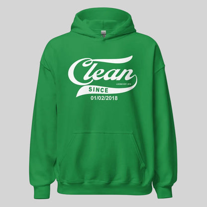 Clean Since Hoodie with Date Recovery Hoodie side view (view 36)