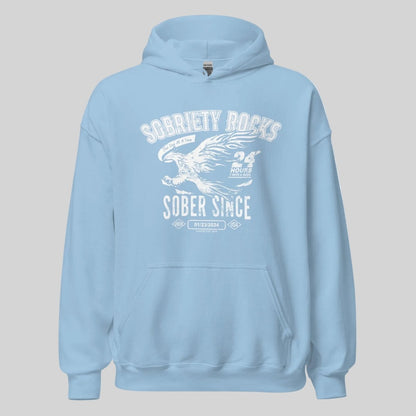 Sober Since Recovery Hoodie close-up view (view 32)