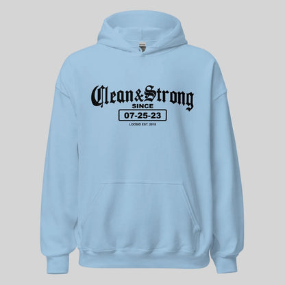 Clean & Strong Old School Recovery Hoodie product photo (view 20)