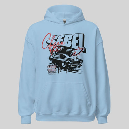 Clean Rebel Custom Recovery Date Recovery Hoodie featuring the design (view 11)