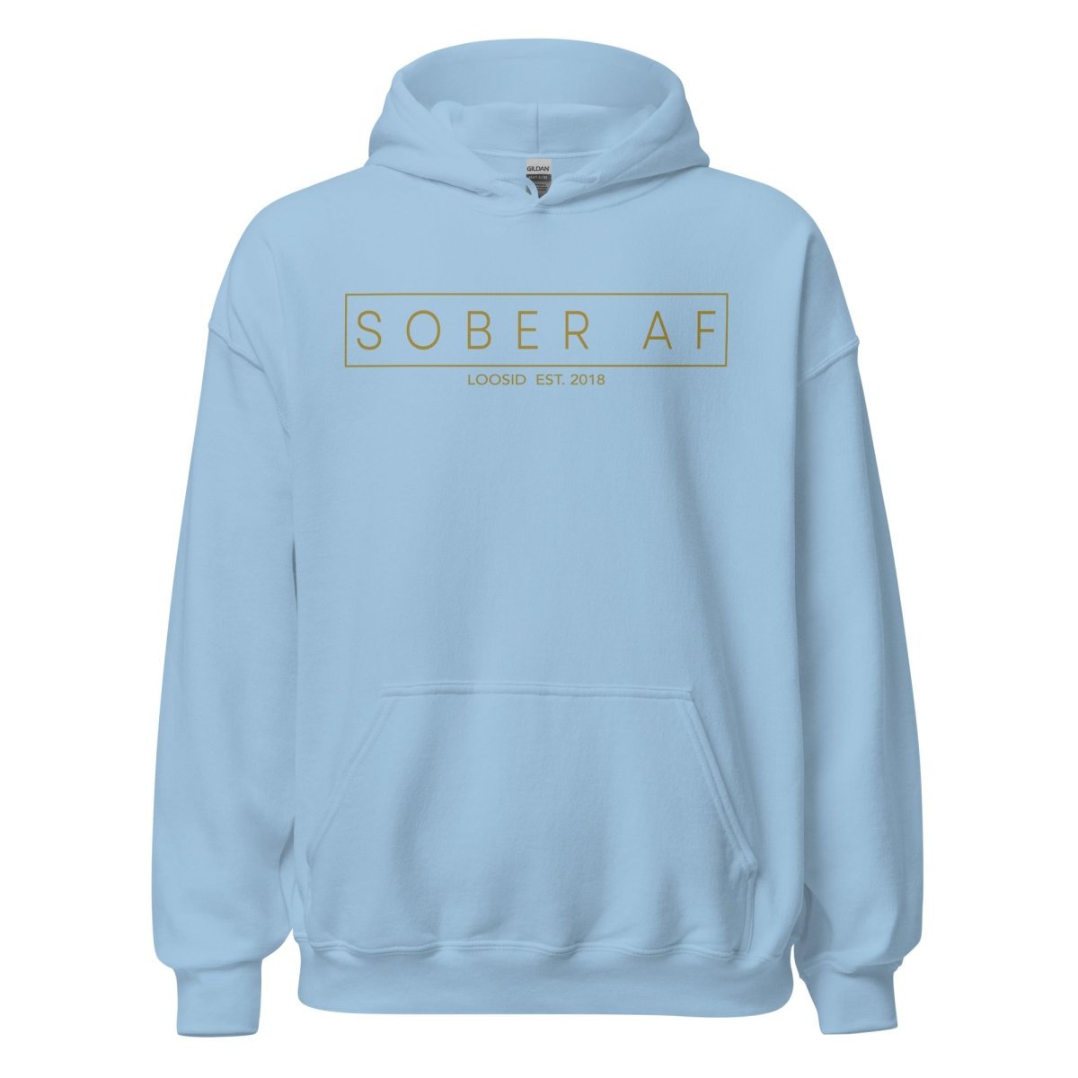 Sober AF Recovery Hoodie close-up view (view 12)
