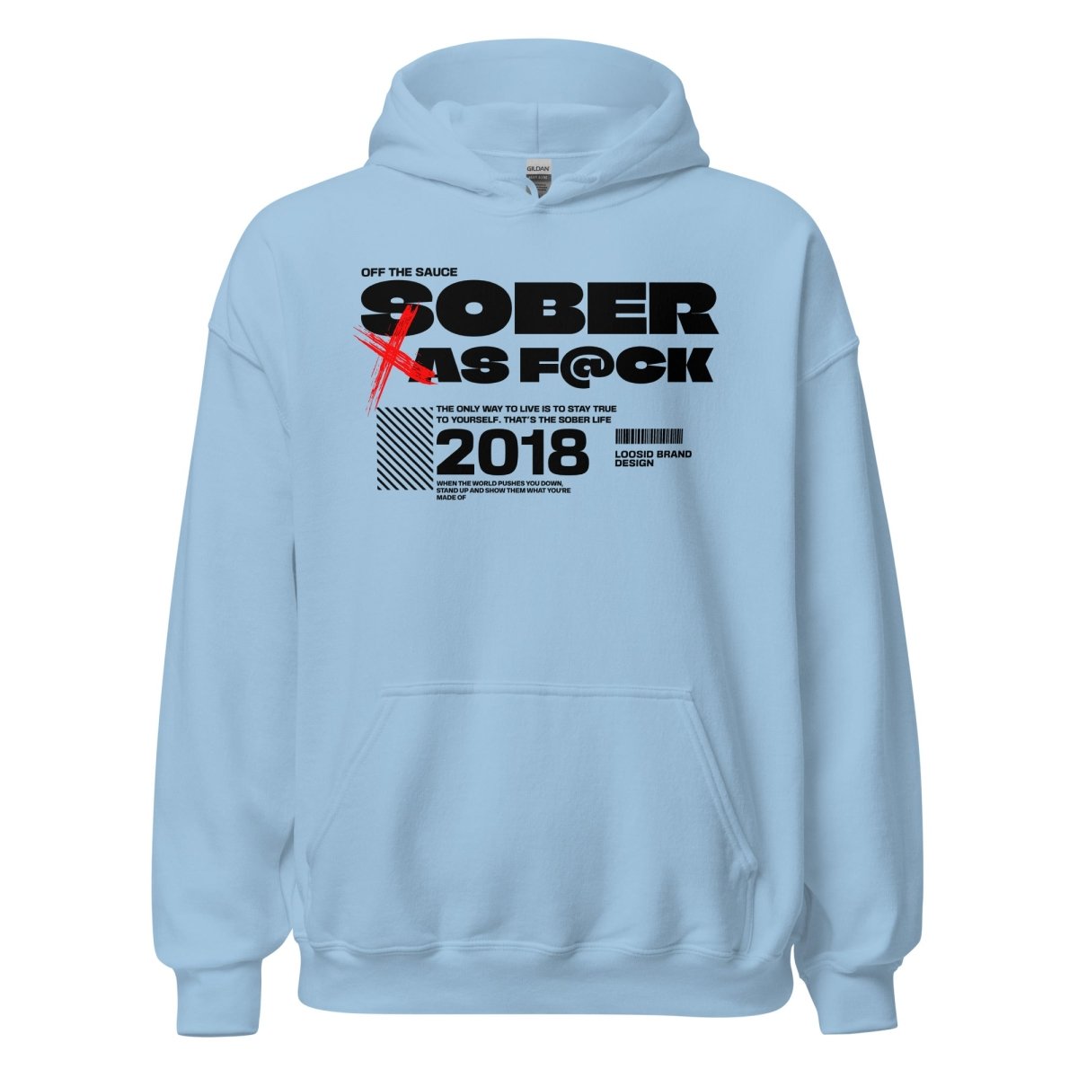 Sober As F*ck Recovery Hoodie packaging detail (view 8)