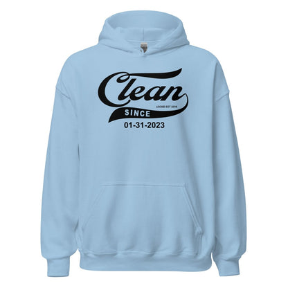 Clean Since Sober Recovery Hoodie featuring the design (view 31)
