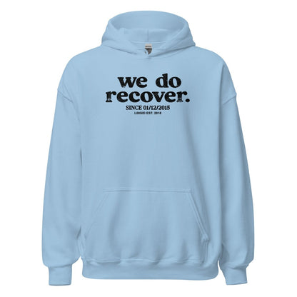 We Do Recover Men's Sober Recovery Hoodie packaging detail (view 8)