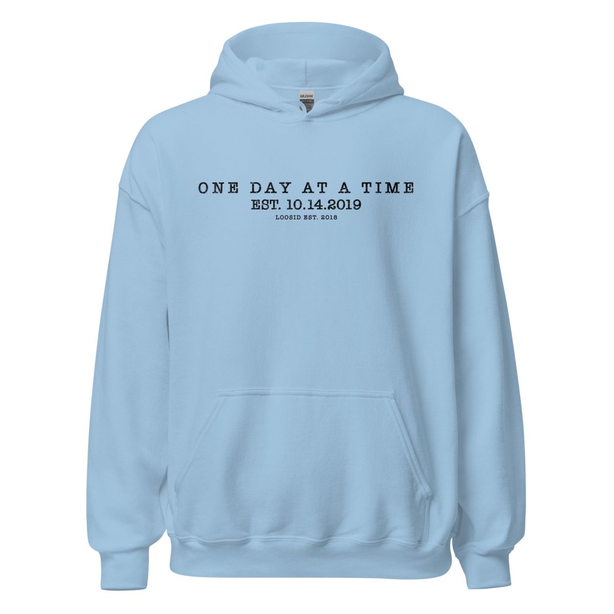 One Day At a Time Recovery Hoodie packaging detail (view 8)