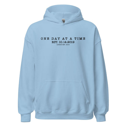 One Day At a Time Recovery Hoodie packaging detail (view 8)