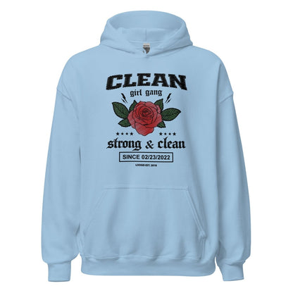 Clean Girl Gang Strong & Clean Crest Recovery Hoodie side view (view 26)