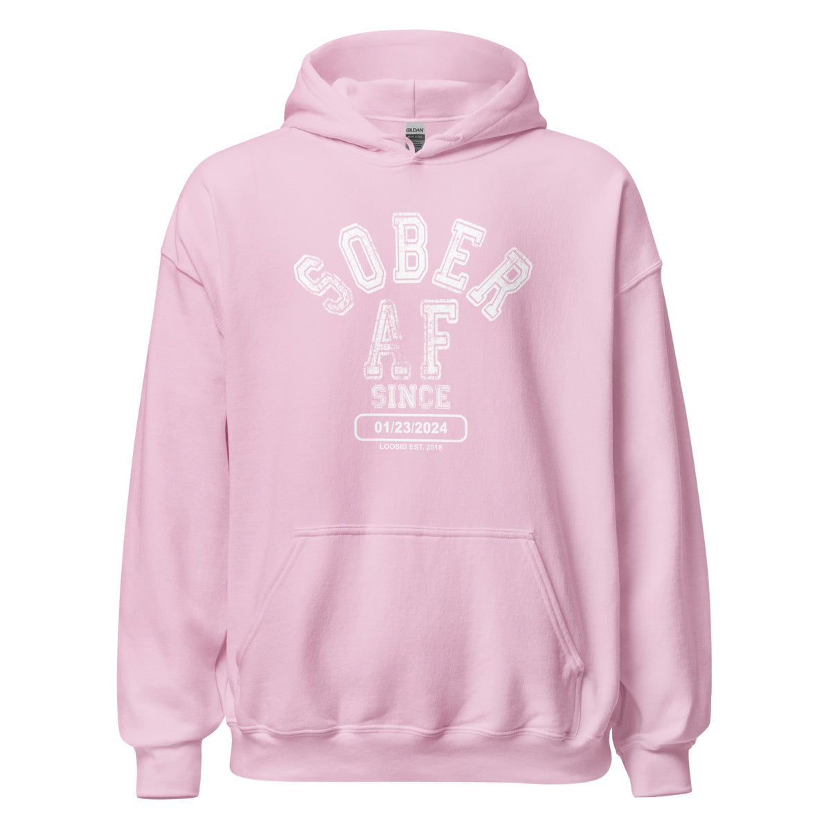 Empowering Recovery Hoodie with custom personalization