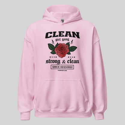 Clean Girl Gang Strong & Clean Crest Recovery Hoodie graphic detail (view 14)