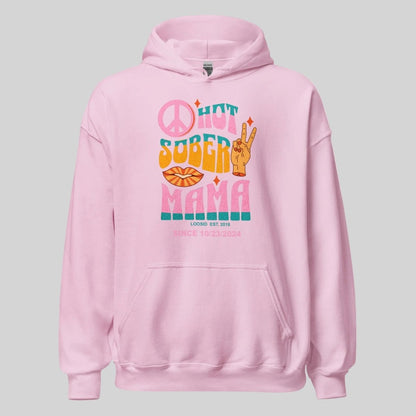 Hot Sober Mama Recovery Hoodie lifestyle view (view 35)