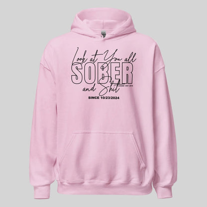 Look at You Sober Recovery Hoodie graphic detail (view 34)