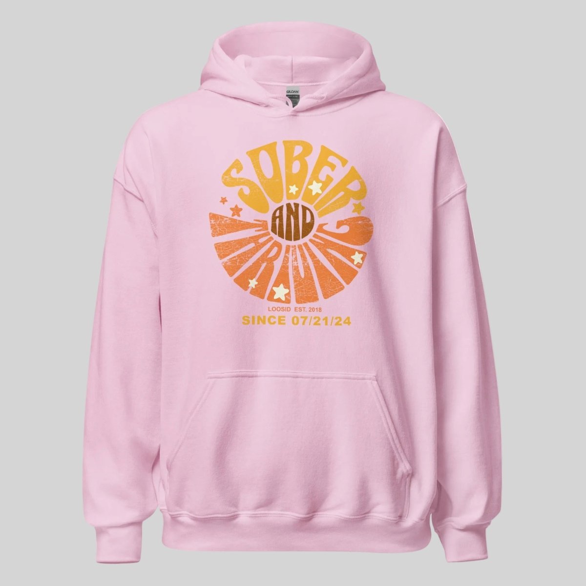 Sober & Thriving Recovery Hoodie back view (view 37)