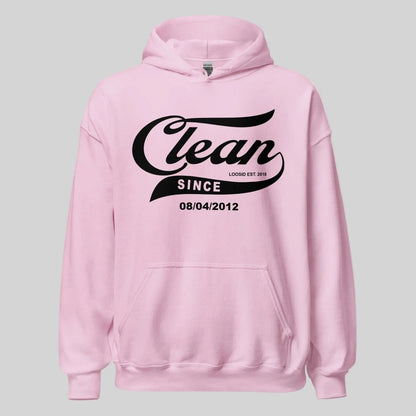 Clean Since Recovery Hoodie graphic detail (view 34)