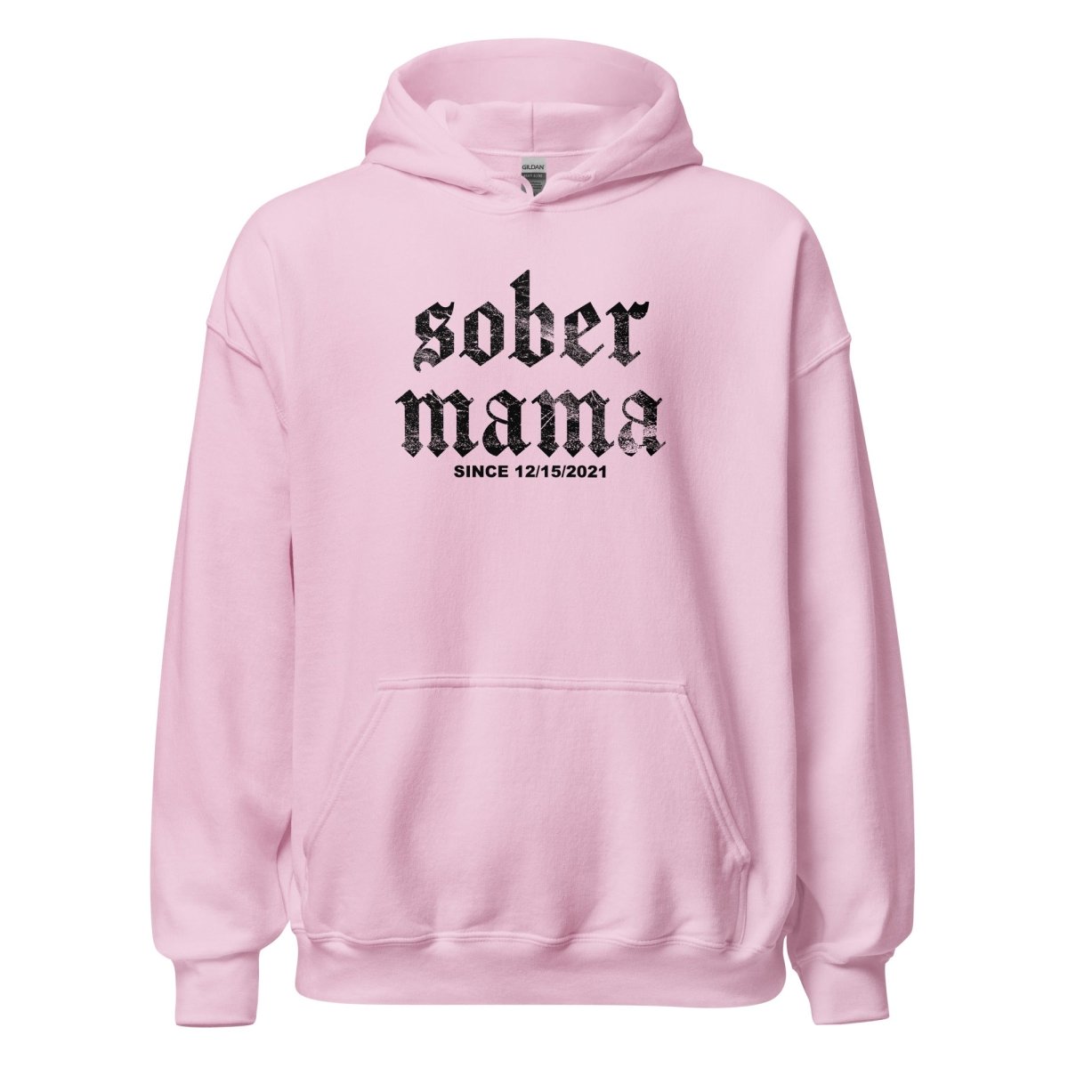 Sober Mama Recovery Hoodie flat lay styled image (view 23)