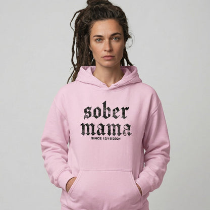 Sober Mama Recovery Hoodie lifestyle view (view 25)