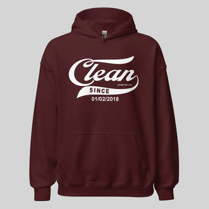 Clean Since Hoodie with Date Recovery Hoodie side view (view 16)