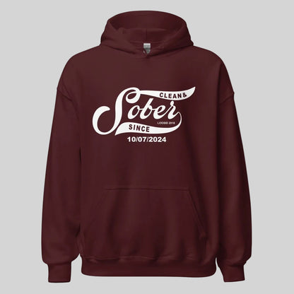 Sober Since Recovery Hoodie packaging detail (view 18)