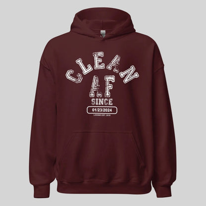 Clean AF Since Recovery Hoodie packaging detail (view 8)