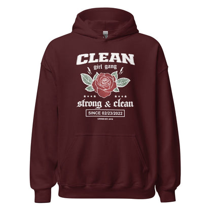 Clean Girl Gang Strong & Clean Crest Recovery Hoodie fit detail (view 29)