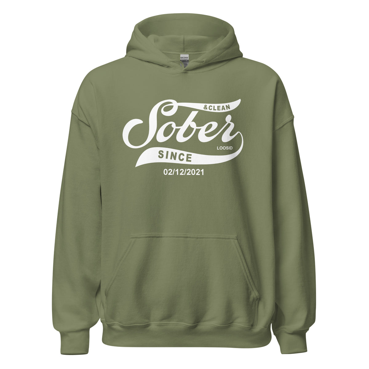 Motivational recovery hoodie highlighting strength and growth