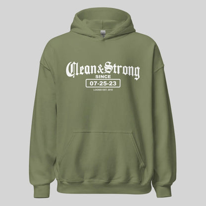 Clean & Strong Old School Recovery Hoodie graphic detail (view 14)