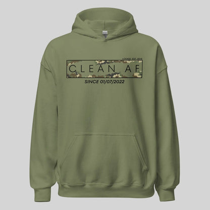 Clean AF Camo Recovery Hoodie graphic detail (view 14)