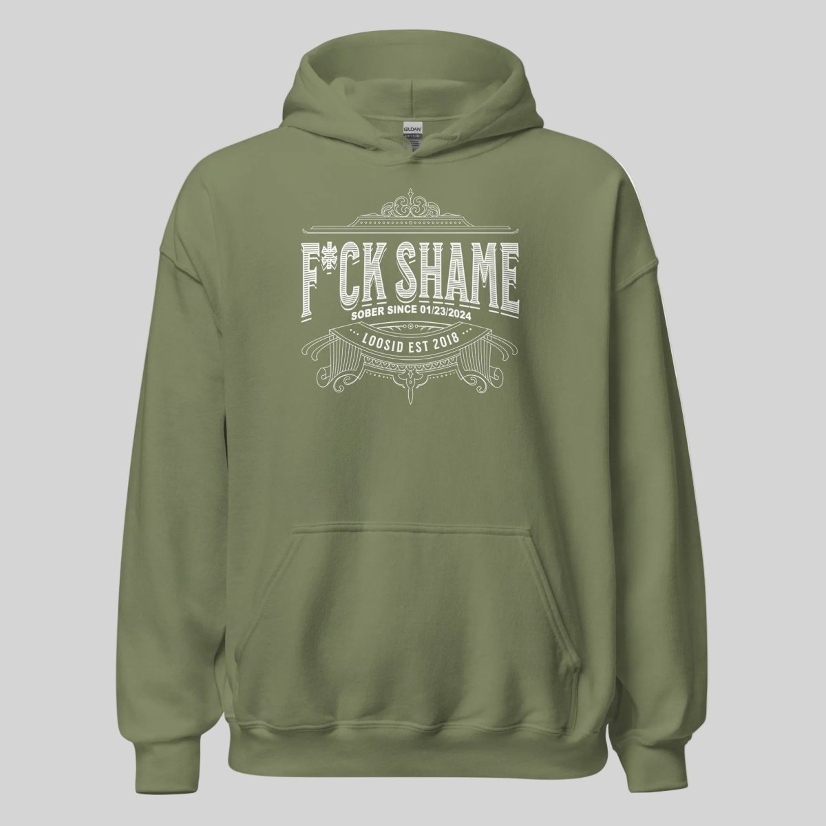 F*ck Shame Recovery Hoodie graphic detail (view 14)