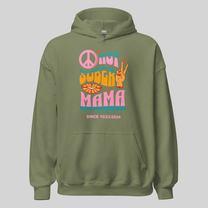 Hot Sober Mama Recovery Hoodie close-up view (view 22)