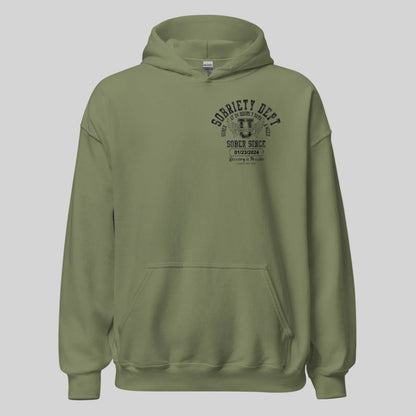 Sobriety Dept Recovery Hoodie packaging detail (view 38)