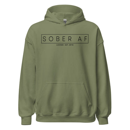 Sober AF Recovery Hoodie back view (view 27)