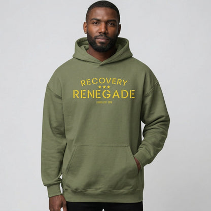 Thankful Recovery Renegade Recovery Hoodie flat lay styled image (view 13)