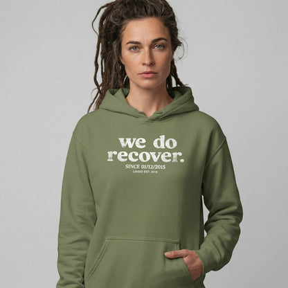 We Do Recover Women's Sober Recovery Hoodie lifestyle view (view 25)