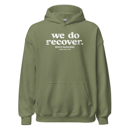 We Do Recover Men's Sober Recovery Hoodie side view (view 26)