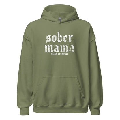 Sober Mama Recovery Hoodie featuring the design (view 11)