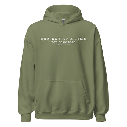One Day At a Time Recovery Hoodie product photo (view 20)
