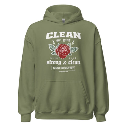 Clean Girl Gang Strong & Clean Crest Recovery Hoodie flat lay styled image (view 23)