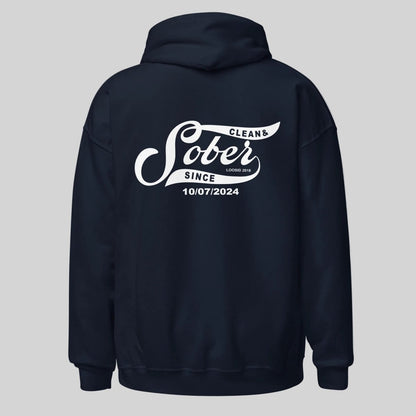 Sober Since Recovery Hoodie featuring the design (view 11)