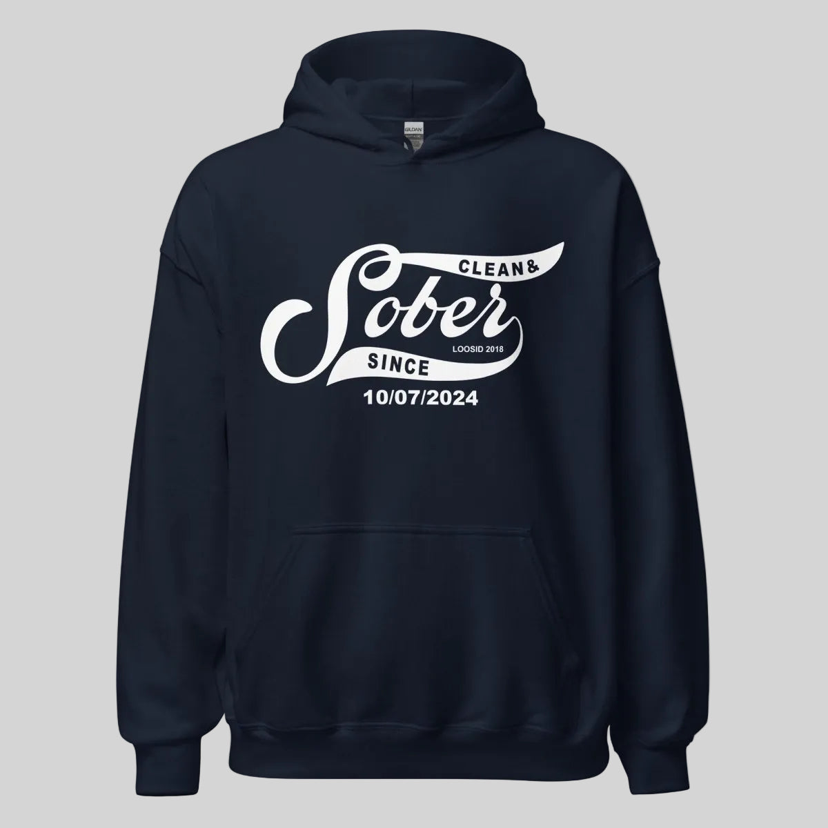 Sober Since Recovery Hoodie featuring the design (view 11)