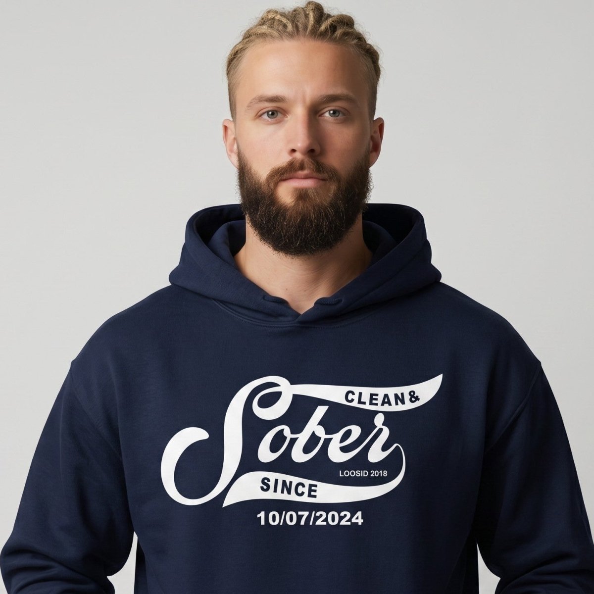 Loosid Sober Since Recovery Hoodie featuring the design