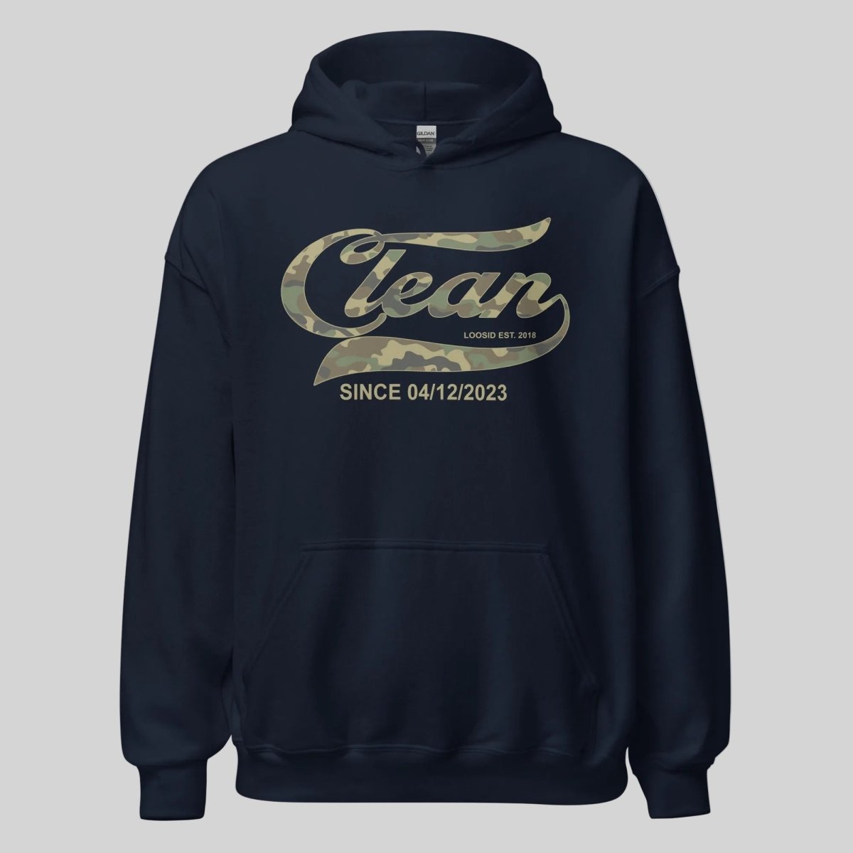 Clean Since Camo Recovery Hoodie packaging detail (view 8)