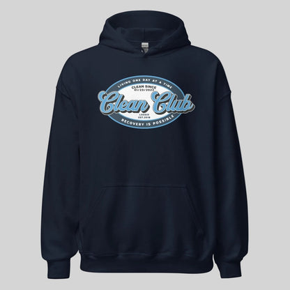 Clean Club Badge Recovery Hoodie back view (view 17)