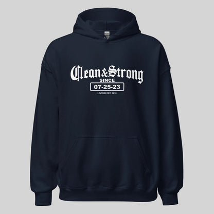 Old School Clean & Strong Recovery Hoodie lifestyle view (view 5)