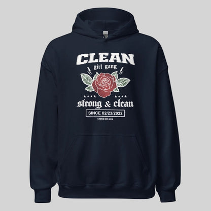 Clean Girl Gang Strong & Clean Crest Recovery Hoodie lifestyle view (view 5)