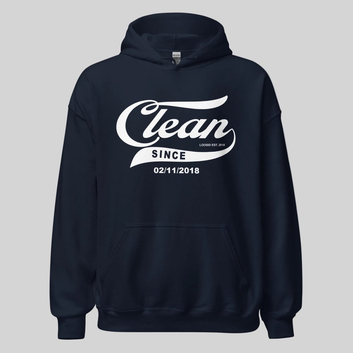 Clean Since Recovery Hoodie side view (view 6)