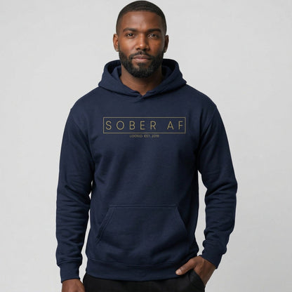 Sober AF Recovery Hoodie side view (view 26)
